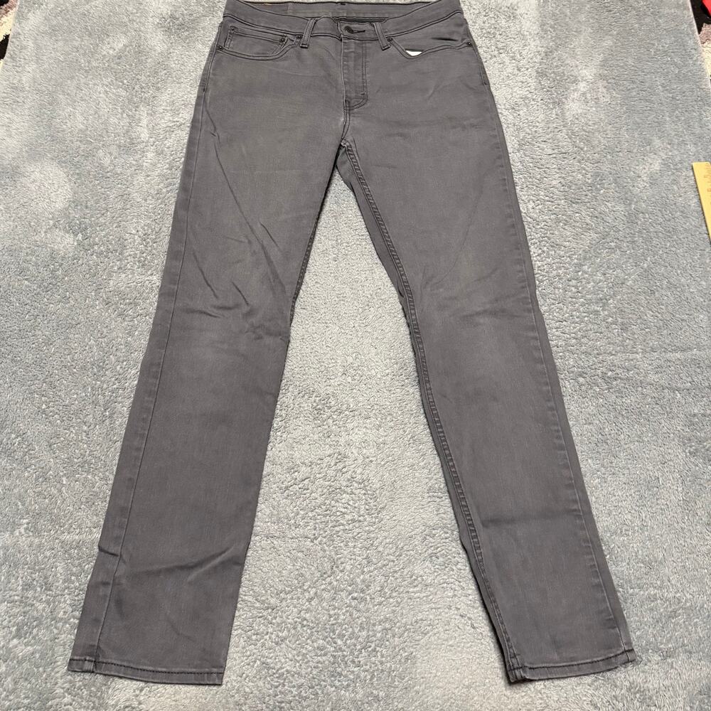 Levi’s 511 Jeans Mens 34 x34 (34x33) Gray Slim Straight Denim Long